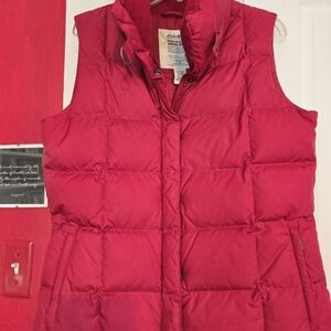 eddie bauer premium quality goose down vest, size large
